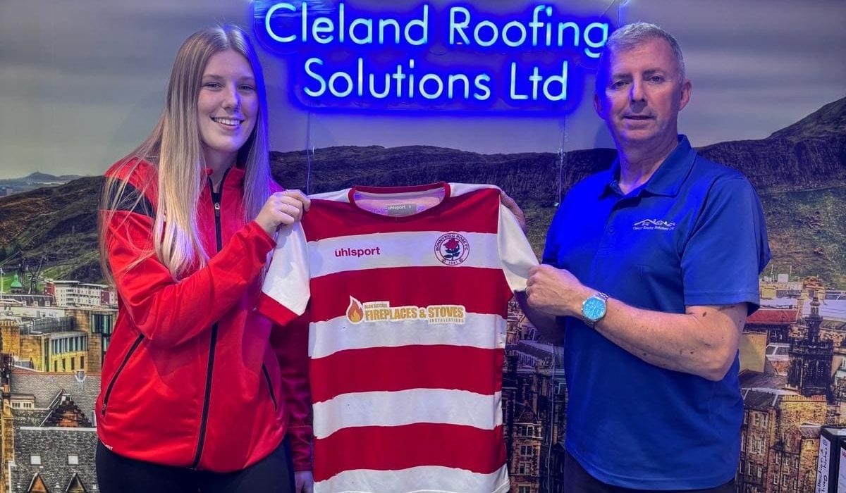 Cleland Roofing Solutions Sponsors Local Footballer Eilidh Ross - cleland roofing solutions