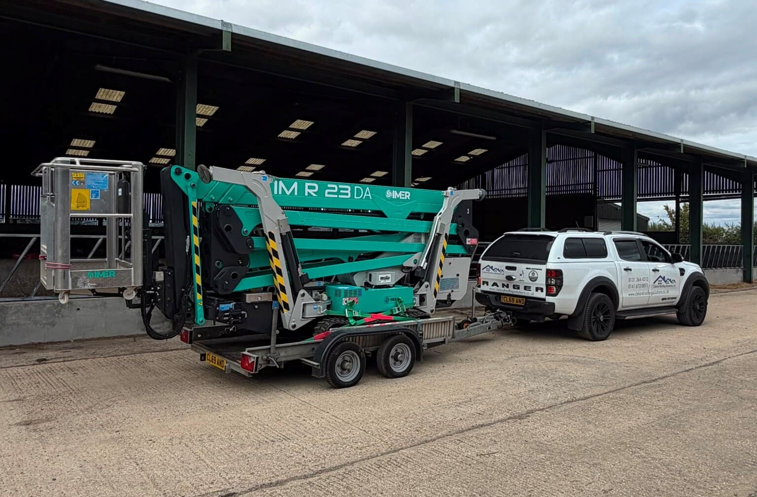 In-House Spider MEWP Access - cleland roofing solutions