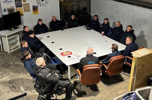Staff recently took part in our monthly training session for toolbox talks relating to “Working at Heights”.